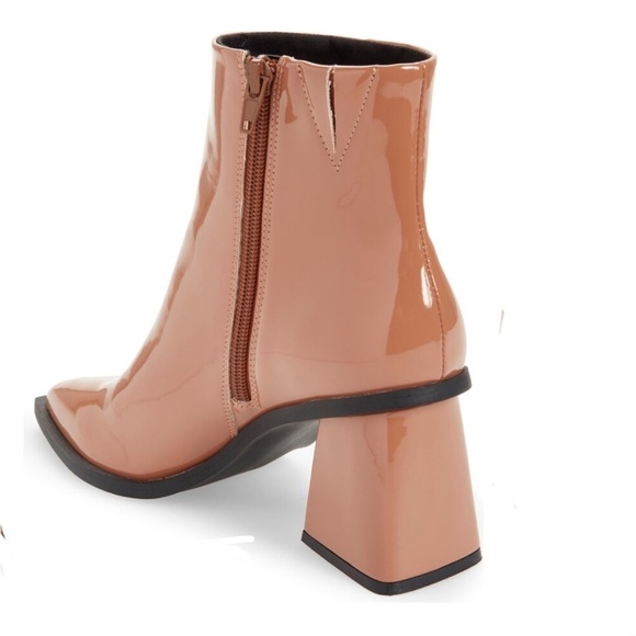 Bp. by Nordstrom Women’s Loren Pointed Toe Glossy Bootie Block Heel Size 11 NWT - Picture 2 of 6